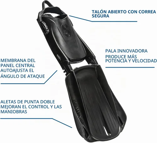 Vista 5 de SCUBAPRO Aletas de buceo de supernova de Seawing Negro