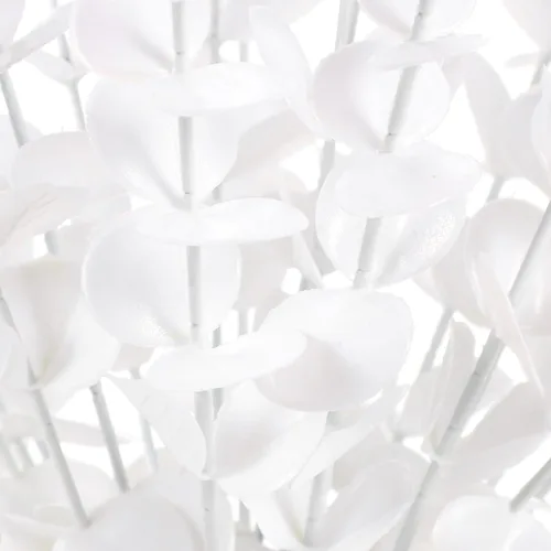 Vista 8 de Cabilock 20 tallos de hojas de eucalipto artificiales para decoración de bodas, ramas verdes artificiales para arreglos florales y decoración