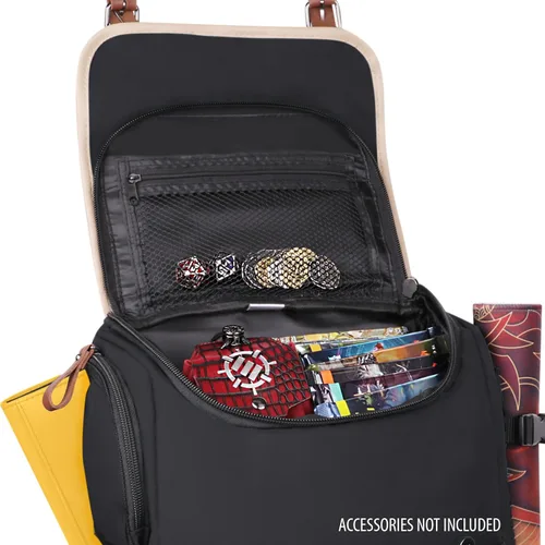 Vista 7 de ENHANCE Edición de Diseñador TCG Mochila - Bolsa de Juego MTG, Organizador de Cartas, Espacio para Atril de TCG, Caja de Almacenamiento de Mazo