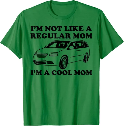 Vista 3 de Camiseta divertida de mamá con texto en inglés "I'm Not Like A Regular Mom I'm A Cool Mom", Blanco, S