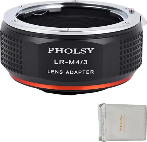 Vista 16 de PHOLSY - Adaptador de lentes compatible con lente Nikon F (tipo G) a cámara MFT M4/3 Manual Mount Converter with Aperture Control Ring Compatible