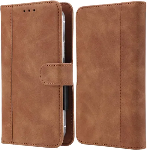 Vista 7 de Carcasa de cuero para BLU K2 Funda protectora, Funda con soporte para funda, funda para teléfono con [ranuras para efectivo y tarjetas], cubierta