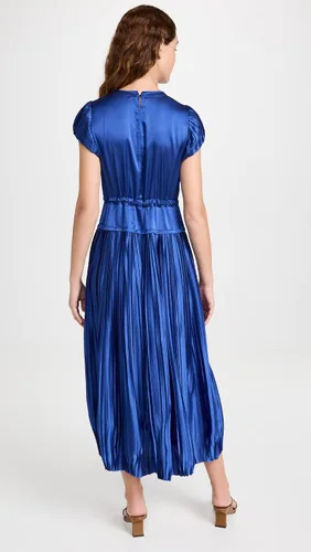 Vista 3 de Rebecca Taylor Vestido de manga plisada para mujer