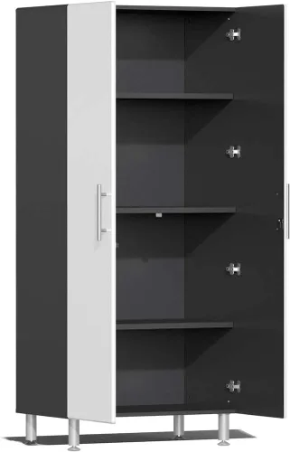 Vista 2 de Ulti-Mate UG25030W - Kit de armario de garaje de 3 piezas en Starfire blanco metálico, gris