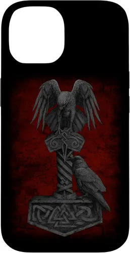 Vista 4 de Funda para iPhone 17 de Mjolnir Odín de la mitología vikinga nórdica de Thor