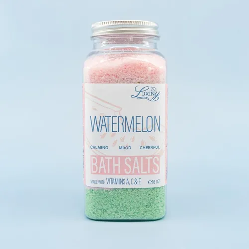 Vista 4 de Luxiny - Sales de baño relajantes para mujer, baño relajante con aceite de almendras hidratante y aceites aromáticos fabricados en los Estados