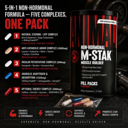 Vista 7 de Universal Nutrition Animal M Stak - 21 paquetes