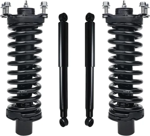 Vista 103 de Detroit Axle - Kit de amortiguadores de 4 puntales para Ford Escape 14-19, 2 puntales delanteros con resorte helicoidal 2 amortiguadores traseros