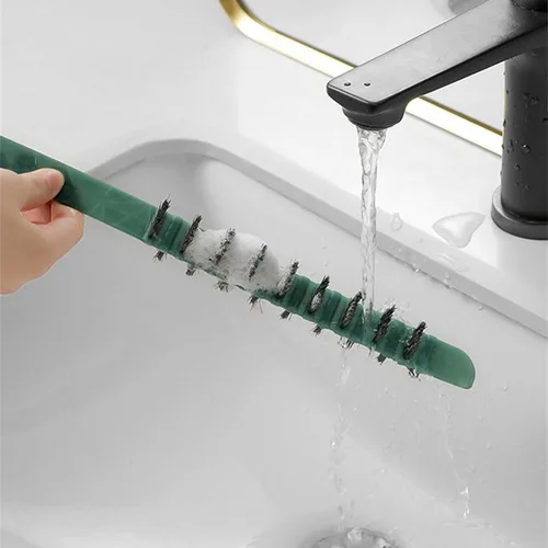 Vista 8 de Cepillo de limpieza para lavadora para cilindro interior de tambor quitar Mycete Cepillo limpiador flexible Herramienta de limpieza del hogar Verde