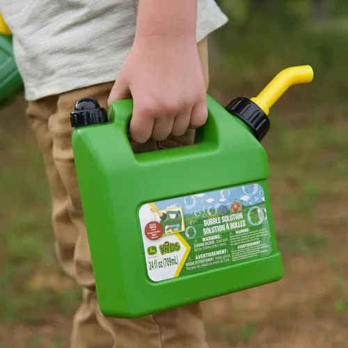 Vista 3 de John Deere Lata de Burbujas de 24oz Botella de Burbujas con Pico Vertedor, Diversión de Verano al Aire Libre, Recarga de Burbujas