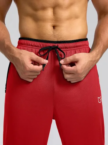 Vista 5 de G Gradual Pantalones deportivos para hombre con parte inferior abierta, pantalones de entrenamiento con bolsillos con cremallera, malla ligera