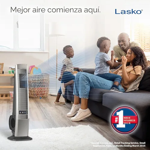 Vista 2 de Lasko Ventilador de torre oscilante Outdoor Living - 42" - YF202 - Beige