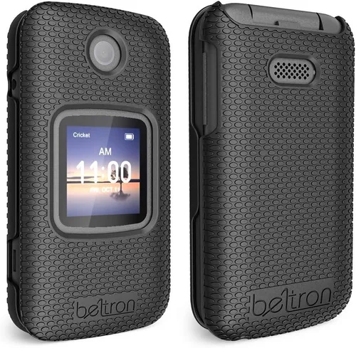 Vista 8 de Funda con clip para cinturón para Alcatel Smartflip/Alcatel Go Flip 3, funda protectora a presión con clip giratorio para cinturón combo