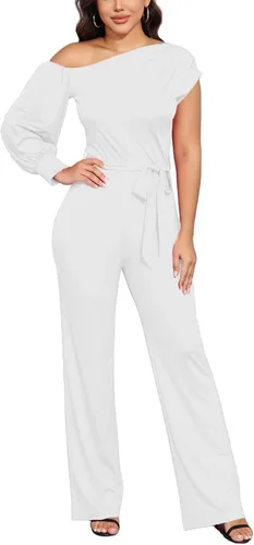 Vista 129 de DeftSharp Overol largo y elegante para mujer, sexy, para cóctel, fiesta, club, casual, para trabajo