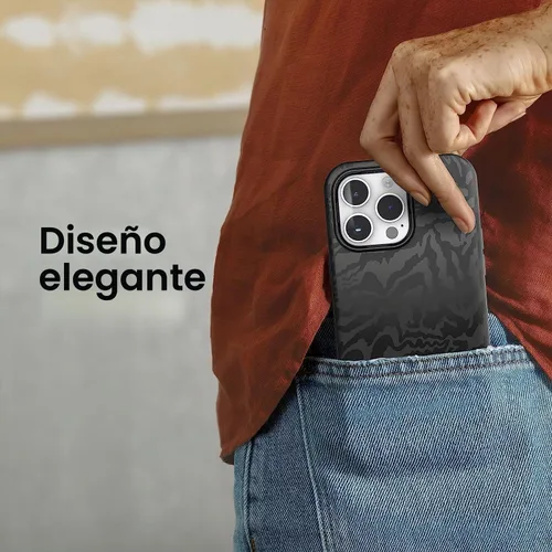 Vista 6 de OtterBox Serie Symmetry Clear Series+ Funda con MagSafe para iPhone 14 Pro Max (Solo) - No se ofrece al por menor - Instinto Animal