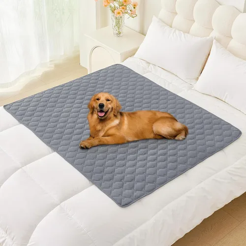 Vista 129 de Smiry Funda impermeable para cama de perro, manta reversible para mascotas para sofá Manta suave lavable para perro, funda a prueba de fugas