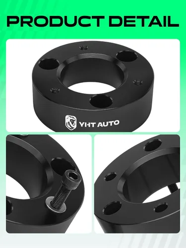Vista 9 de YHTAUTO Kit de elevación de nivelación delantera de 3 pulgadas, espaciadores de puntal de aluminio con kit de herramientas compatible con Nissan