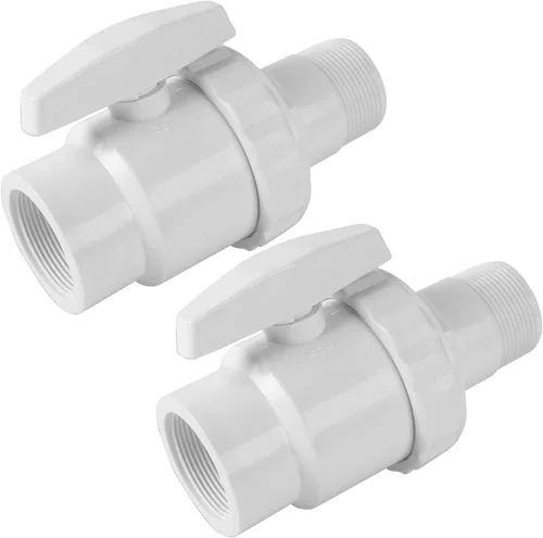 Vista 11 de TonGass Válvula de bola económica de 2 vías MIP x 1.5" - 1.25" Compatible con filtro de piscina Hayward PN. SP0729 - Válvula no corrosiva