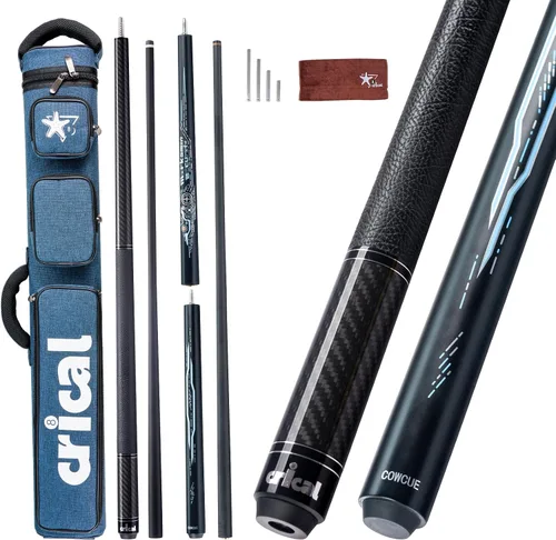 Vista 12 de CRICAL Pro Taper Carbon Fiber Pool Cue, Low Deflection Billiards Cue Stick