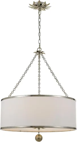 Vista 11 de Crystorama Broche - Candelabro de 8 luces de oro antiguo, lámpara de techo - Candelabros para pasillo, sala de estar, vestíbulo, granja - Candelabro