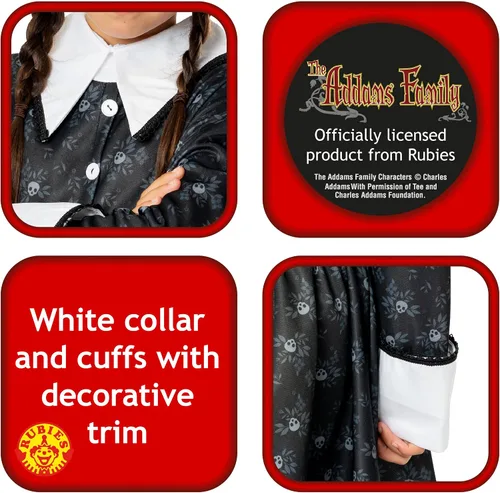 Vista 5 de Rubies Vestido de mujer Addams Family Wednesday