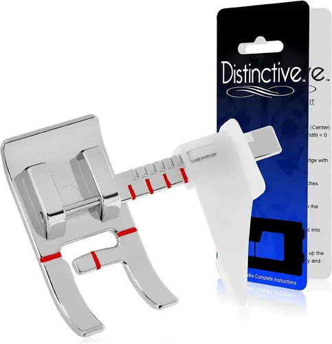 Vista 18 de Distinctive 1 – 4 (cuarto de pulgada) Quilting máquina de coser prensatelas para guía de borde con – Compatible con todos los vástagos Snap-On