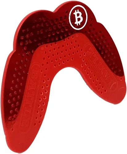 Vista 6 de Battle Protector bucal de fútbol deportivo ultradelgado Grillz, máxima protección y transpirabilidad, diseño de boquilla de perfil bajo que Azul