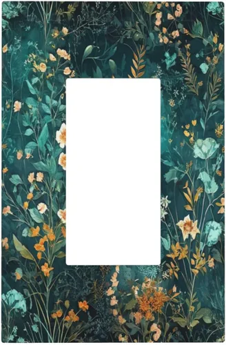 Vista 227 de Decorative Outlet Covers Blue Background White Cat Daisy Floral 2-Gang 1-Gang Wall Plate Single Toggle/Rocker Farmhouse Style Light Switch Covers