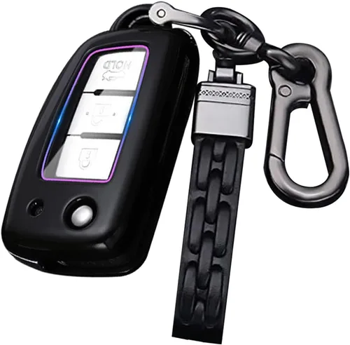 Vista 10 de ontto Funda para Llave de Automóvil Flip con Botón de Nissan, Carcasa de Llave de ABS para Rogue Rogue Select Blanco
