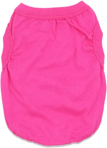 Vista 3 de Paquete de 6 camisetas de Yorkie Clothes lisas para perros, 100% algodón, ropa para cachorros pequeños, camiseta en blanco para perros y gatos, XS