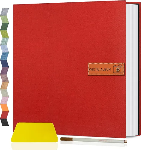 Vista 57 de Popotop Álbum de fotos grande autoadhesivo 4x6 5x7 8x10 Álbum de recortes DIY Libro de imágenes, Regalos para mamá, familia, bebé y boda