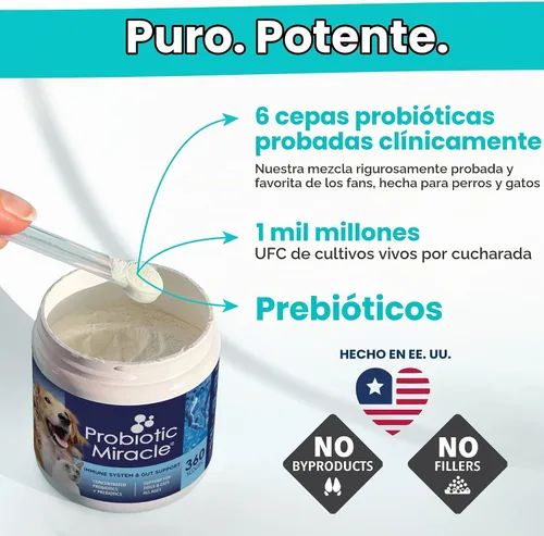 Vista 3 de Probiotic milagro perro Probiotics para perros (hasta 360 porciones)