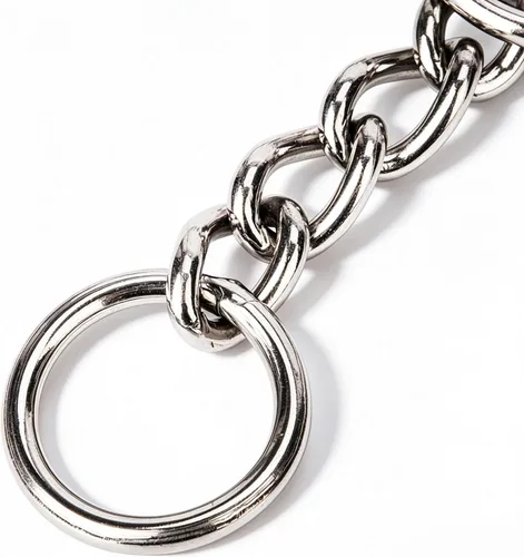 Vista 4 de Collar de estrangulador de cadena para perros, entrenamiento antideslizante