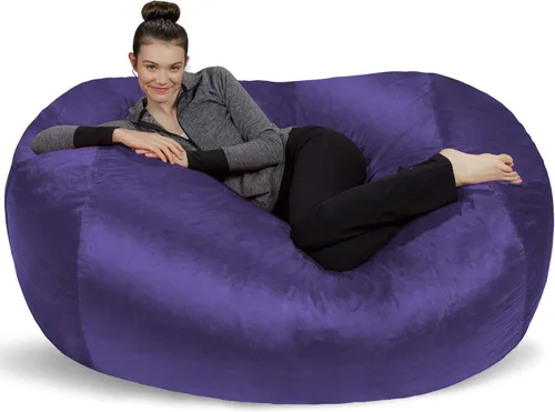 Vista 5 de [Usado] Sofa Sack Funda para Silla Puff Solo la Funda, para Adultos y Niños, Sin Relleno, Cómoda y Esponjosa, Funda de Repuesto para Silla Puff