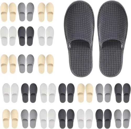 Vista 14 de Geyoga Pantuflas de casa antideslizantes suaves para mujer