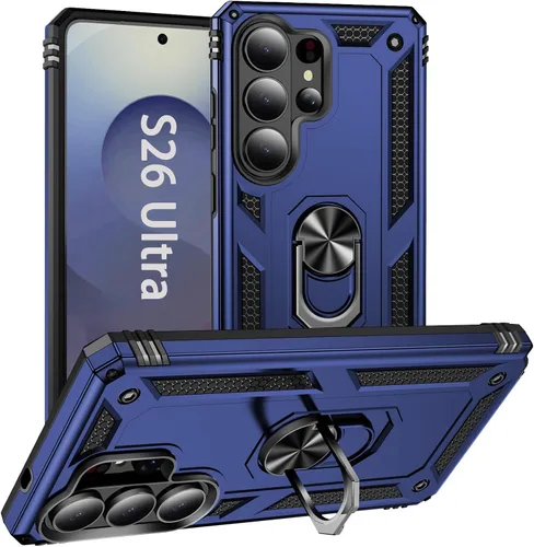 Vista 30 de Korecase - Carcasa para Samsung Galaxy S10E con soporte de anillo, color Negro