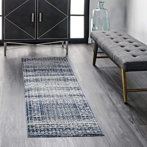 Vista 9 de nuLOOM Melina - Alfombra griega envejecida, 2 x 6 pies, gris