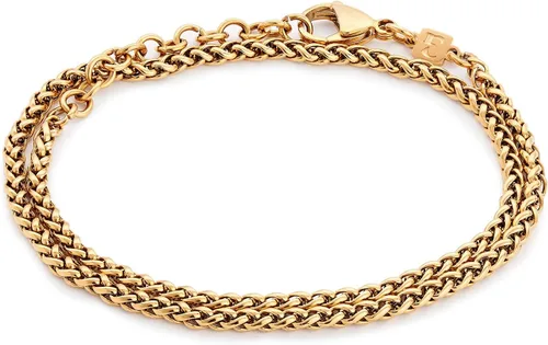 Vista 15 de Galis Pulsera Dvir para hombre, acero inoxidable para hombres, pulseras de cadena de cuerda que no se deslustra, regalo de cumpleaños elegante
