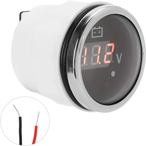 Vista 8 de Medidor de voltaje digital de 2 pulgadas, medidor de voltaje, medidor de voltaje de batería de 2 pulgadas, pantalla digital LED, IP67, impermeable