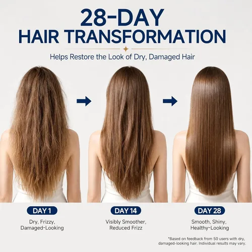 Vista 4 de Máscara de Queratina para el Cabello 2 Pack - Regalo para Ella, Tratamiento de Acondicionador Profundo de Péptidos para Cabello Dañado, Seco