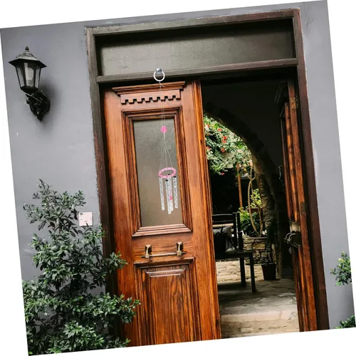 Vista 7 de Mipcase 1 juego de campanillas de viento con tubos y cuentas previamente roscadas para decoración de patio y jardín, actividades divertidas