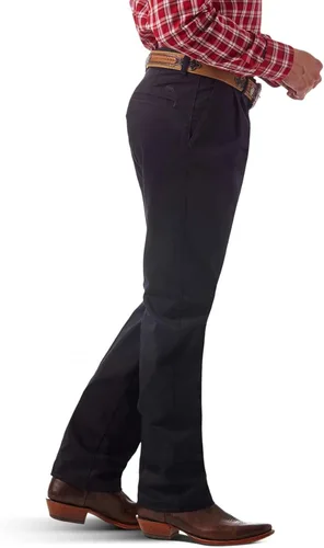 Vista 2 de Wrangler Pantalón casual plisado frontal para hombre, Caqui