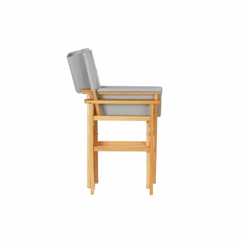 Vista 3 de Silla de Jardín DKD Home Decor Gris Natural Pino 56 x 48 x 87 cm (56 x 48 x 87 cm)