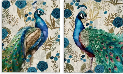 Vista 12 de Stupell Industries Pinturas pacíficas de naturaleza animal con pájaros azules encaramados, lienzo, 16 x 20 Stupell Industries · By Julia Purinton