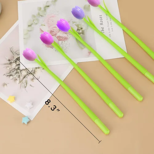 Vista 5 de Bolígrafos de flores que cambian de color, paquete de 30 bolígrafos creativos de tinta de gel para la escuela, hogar, oficina, papelería, regalo
