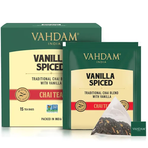 Vista 31 de VAHDAM - Bolsas de té negro Assam (100 unidades) con alto contenido de cafeína, sin gluten, bolsas de té de hojas sueltas enteras Fuertes