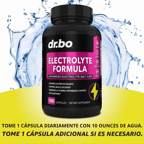 Vista 7 de Suplemento de pastillas de electrolitos - Cápsulas de electrolitos con potasio, magnesio, sodio, cloruro, reemplazo de calcio para suplementos
