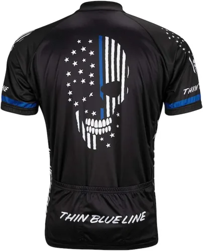 Vista 2 de Jersey de ciclismo de carretera para hombre Thin Blue Line