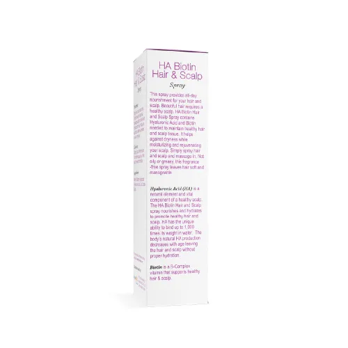 Vista 2 de Hyalogic Biotin Spray voluminizador para el cabello con ácido hialurónico para adelgazar el cabello, promueve cerraduras y cuero cabelludo más