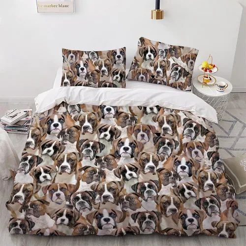 Vista 23 de Airedale Terrier - Juego de funda de edredón para amantes de los perros, juego de edredón para perros Bingley Terrier, juego de ropa de cama Perro